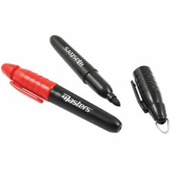 MastersGolf Masters Golf Black Pack Of 2 Wateproof Marker Pens