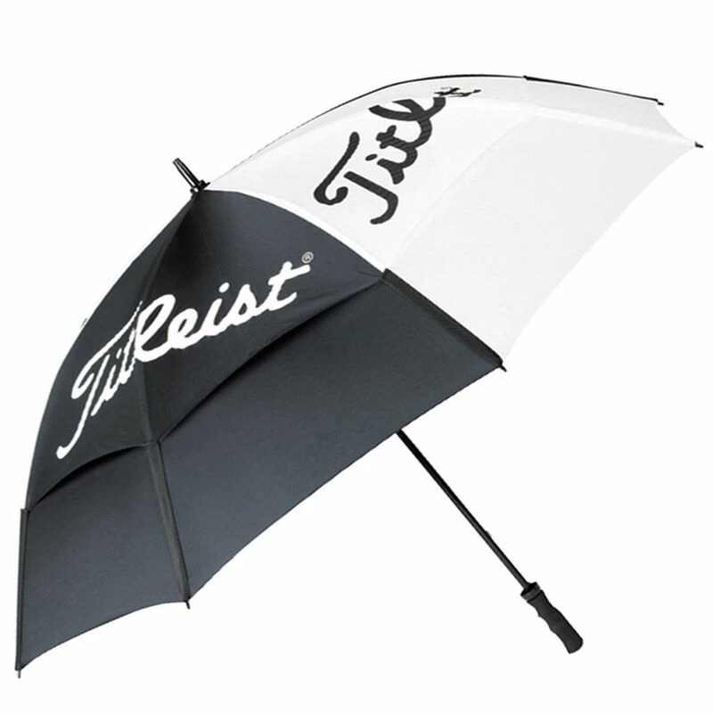 Titleist Mens Black And White Comfortable Double Canopy Umbrella 1 Titleist Mens Black And White Comfortable Double Canopy Umbrella
