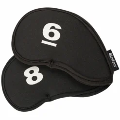 MastersGolf Masters Golf Mens Black Neoprene Iron Covers