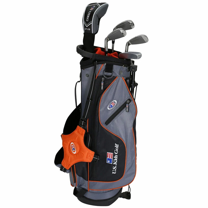 USKidsGolf US Kids Golf Orange UL 51" 5 Club Right Hand Golf Stand Bag Set 2 USKidsGolf US Kids Golf Orange UL 51" 5 Club Right Hand Golf Stand Bag Set - Image 2