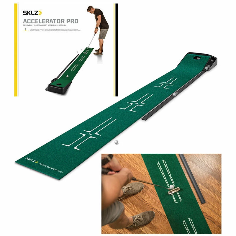 SKLZ Mens Green Accelerator Pro Putting Mat - Image 2