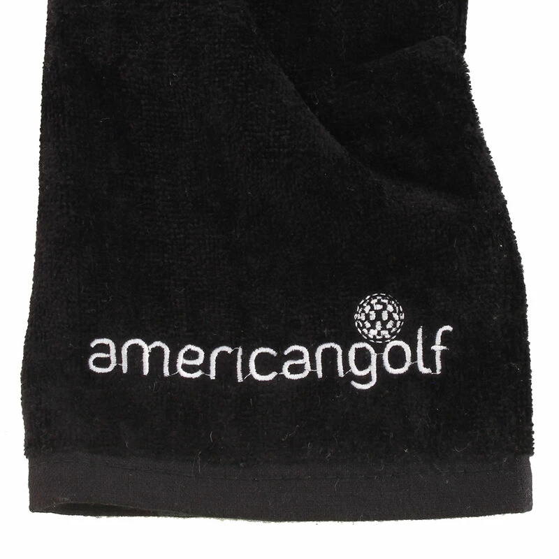 Americangolf American Golf Mens Black Tri-Fold Towel - Image 2