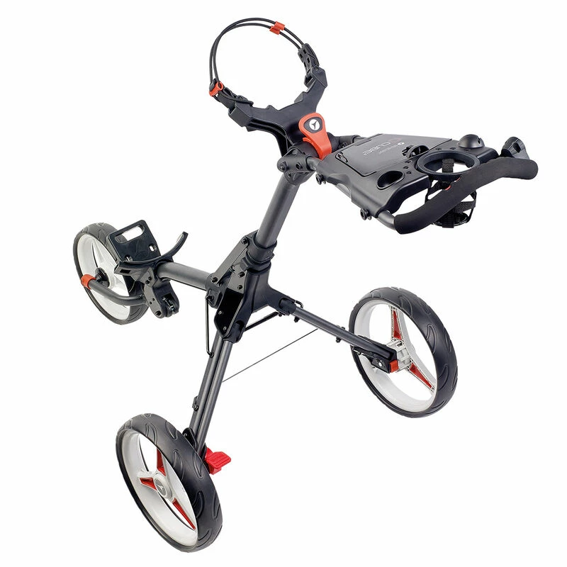 Motocaddy Mens Graphite Adjustable CUBE Push Golf Trolley - Image 2