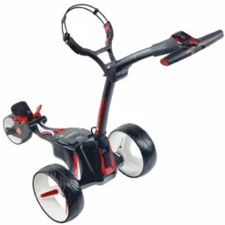 Motocaddy Mens Black Adjustable M1 Standard Range Lithium Electric Golf Trolley