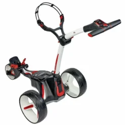 Motocaddy Black And White Adjustable M1 Extended Range Lithium Electric Golf Trolley