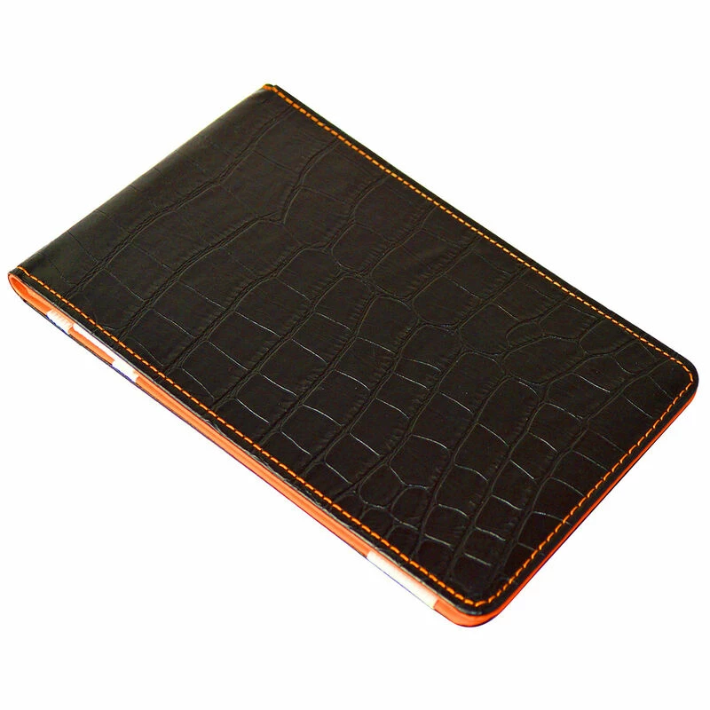SecondChance Second Chance Black And Orange ON PAR Premium Crocodile Scorecard Holder