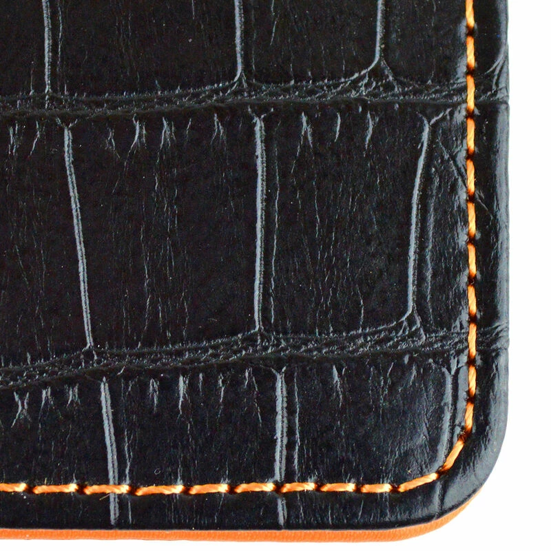 SecondChance Second Chance Black And Orange ON PAR Premium Crocodile Scorecard Holder - Image 2