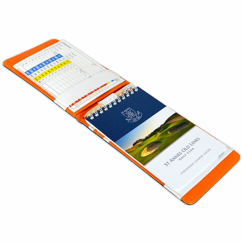 SecondChance Second Chance Black And Orange ON PAR Premium Crocodile Scorecard Holder - Image 3