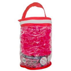 Fazer Graduated Plastic 57mm Pink Tees (500 Pack)