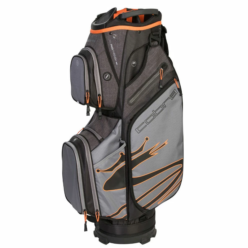 CobraGolf Cobra Golf Black And Orange Ultralight Golf Cart Bag