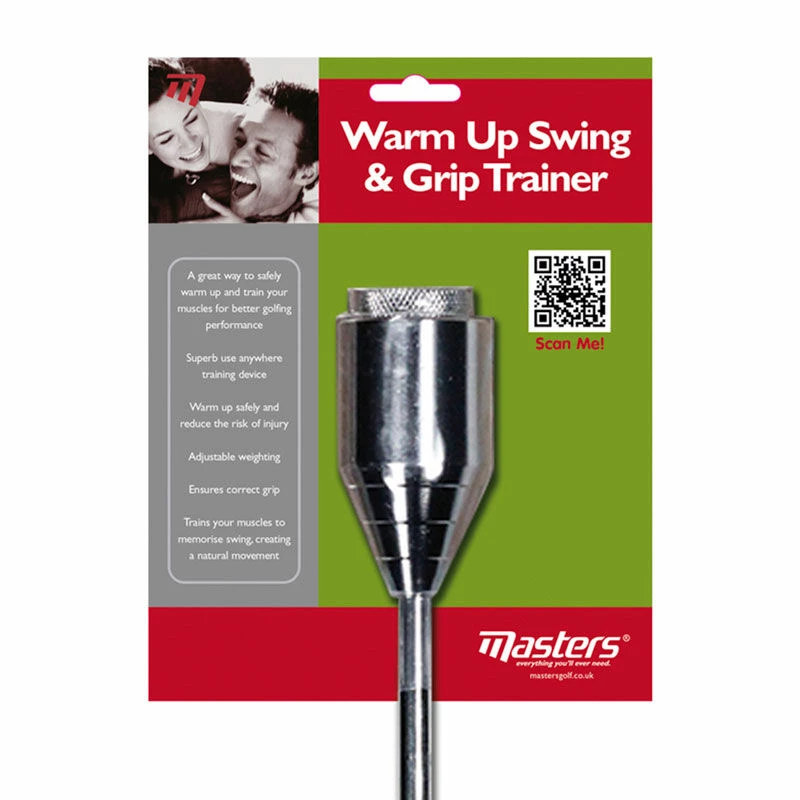 MastersGolf Masters Golf Mens Red Warm Up Swing & Grip Training Aid