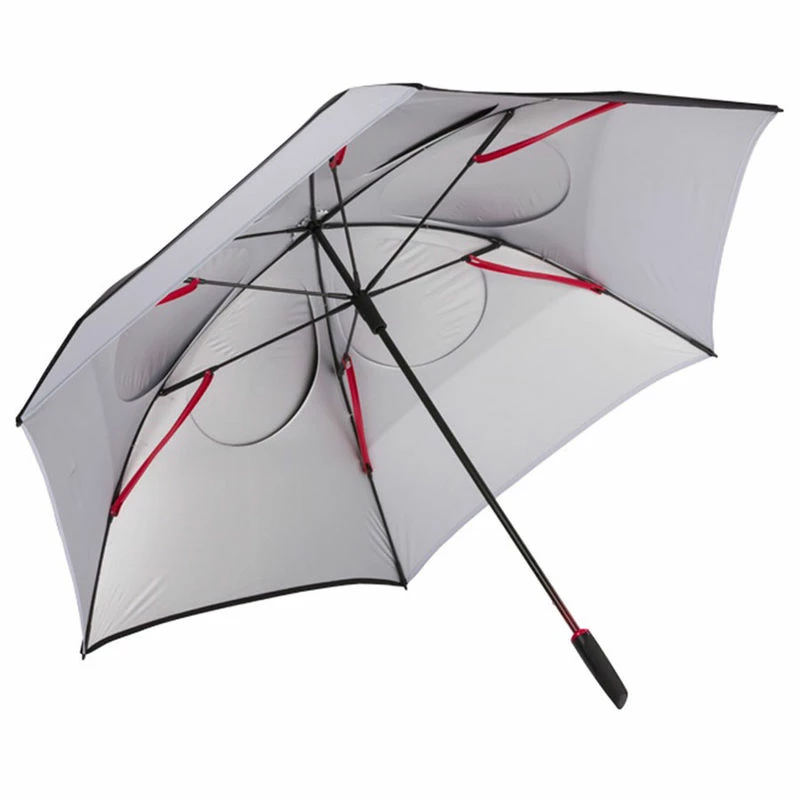 Titleist Mens White And Black Lightweight Tour Double Canopy Umbrella - Image 2