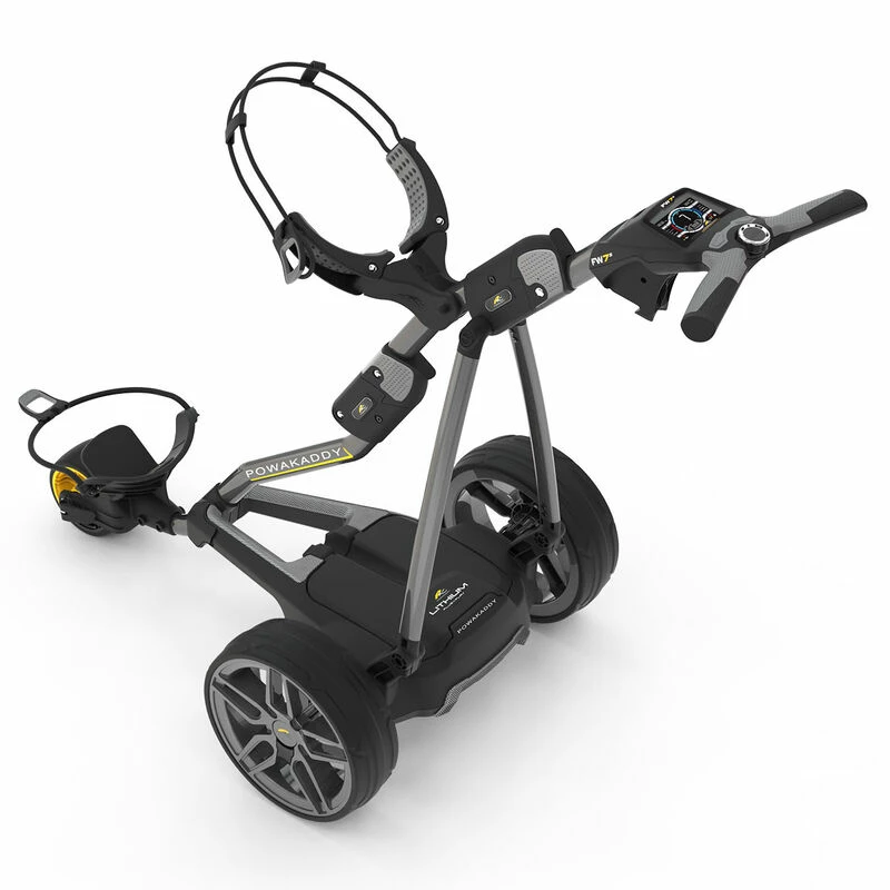 PowaKaddy Silver FW7s 18 Hole Lithium Golf Trolley 2019 1 PowaKaddy Silver FW7s 18 Hole Lithium Golf Trolley 2019