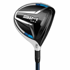 TaylorMade Mens Black And Blue Sim Max Right Hand Fuji Ventus Stiff Golf Fairway Wood
