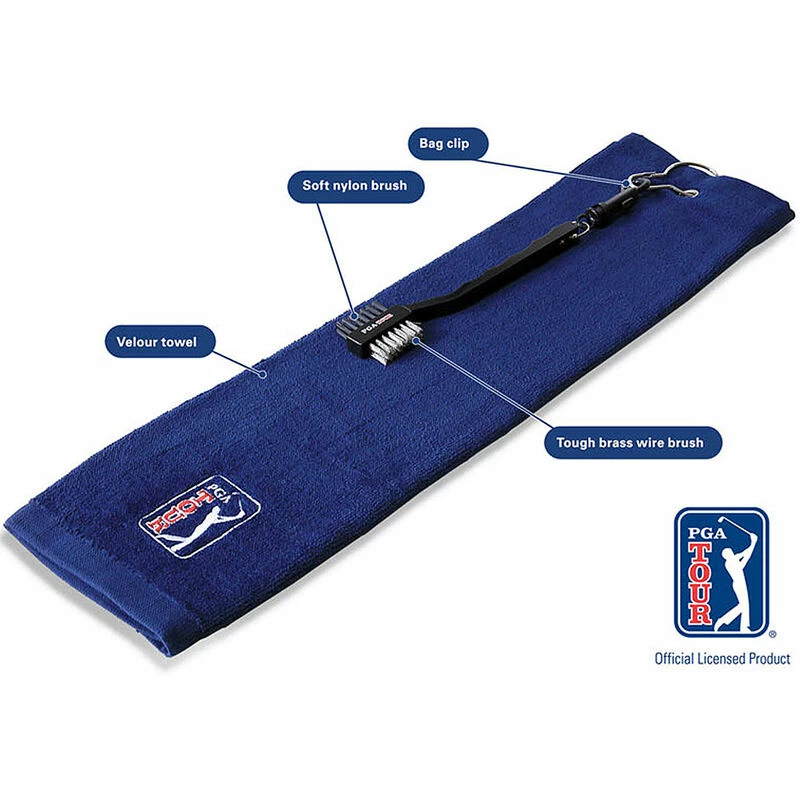 PGA Tour Towel And Brush Set - Image 2