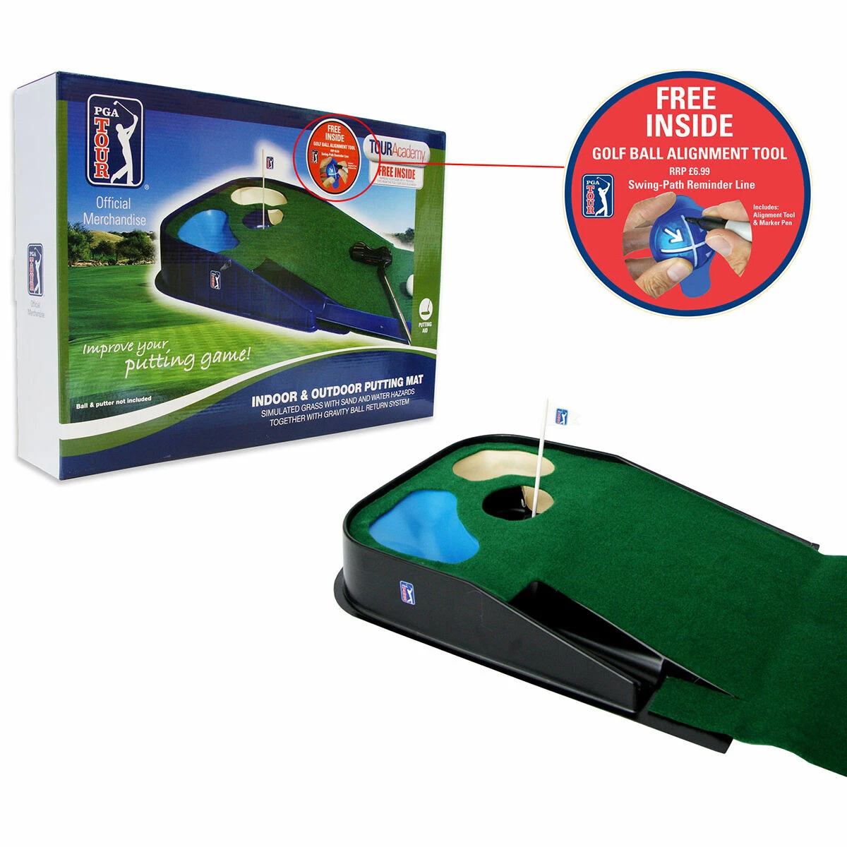 PGATour Indoor & Outdoor Putting Mat