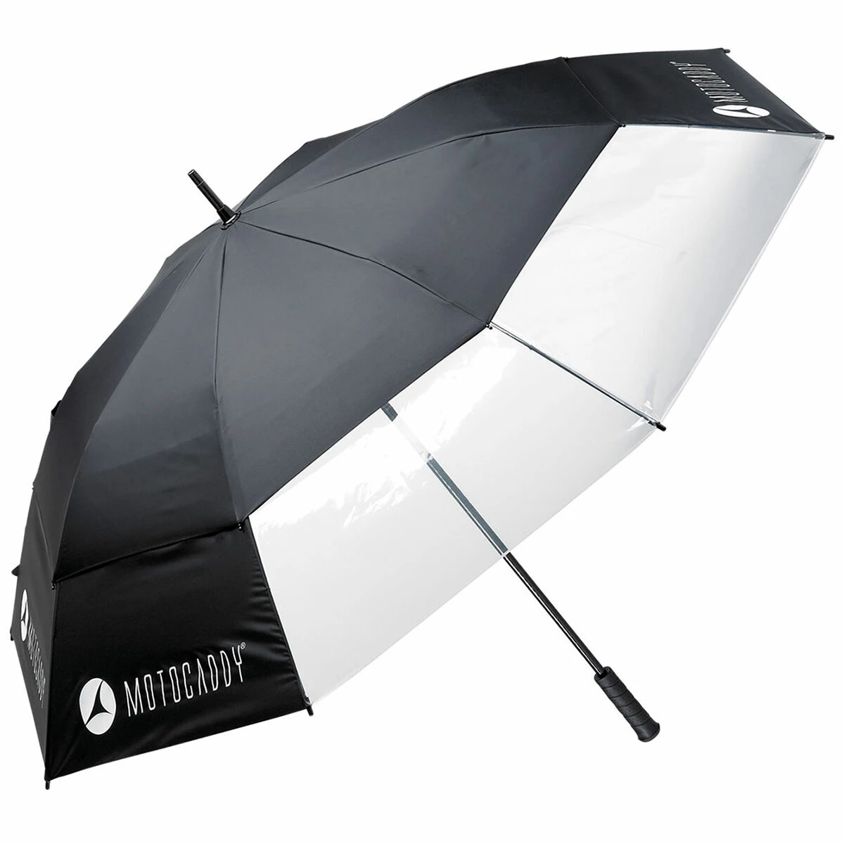 Motocaddy Black Golf Clearview Umbrella