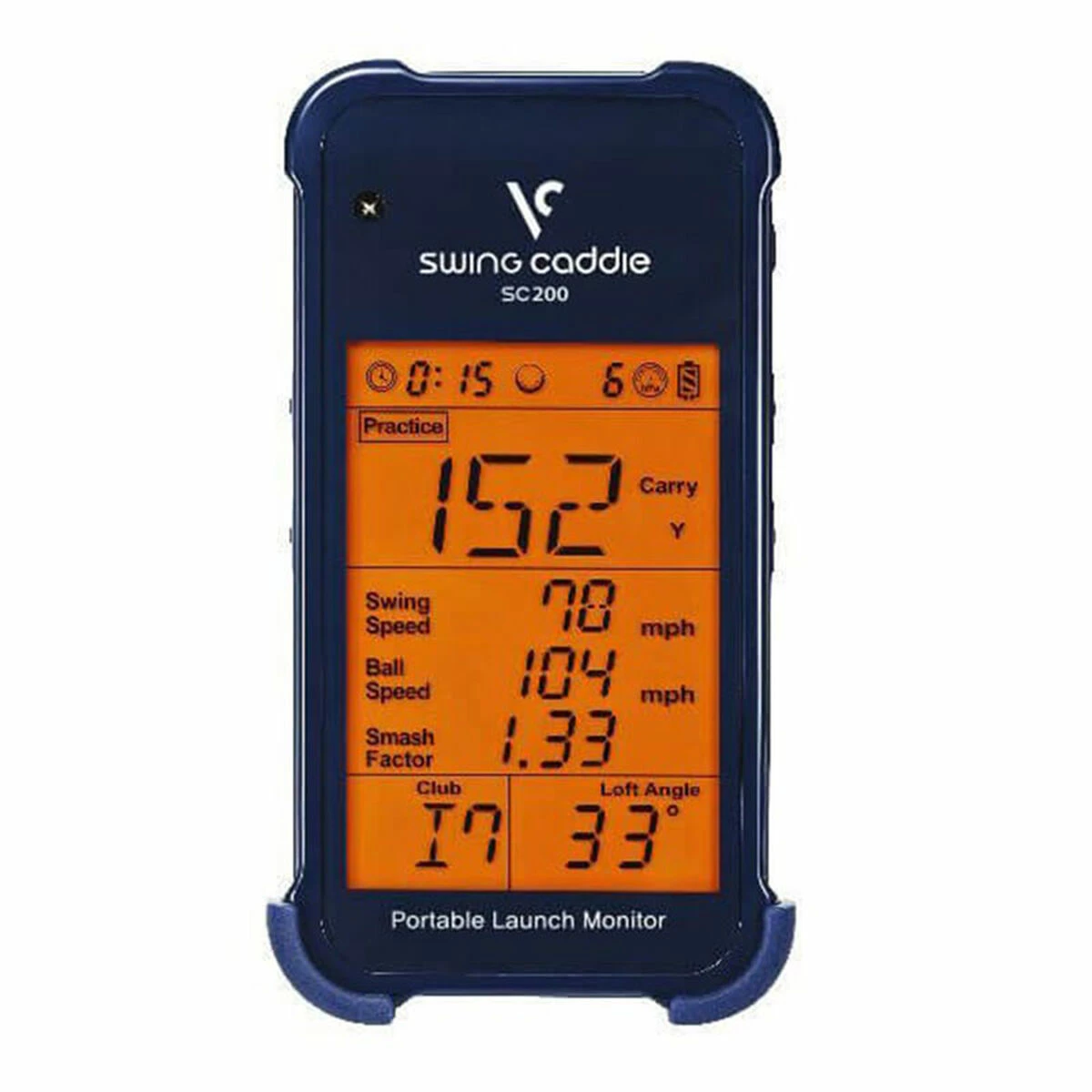 Swing Caddie Mens Navy Blue SC200 Portable Launch Monitor