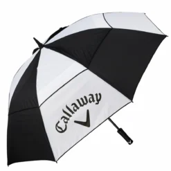 Callaway Golf Black And White Lightweight Clean Logo Golf Umbrella