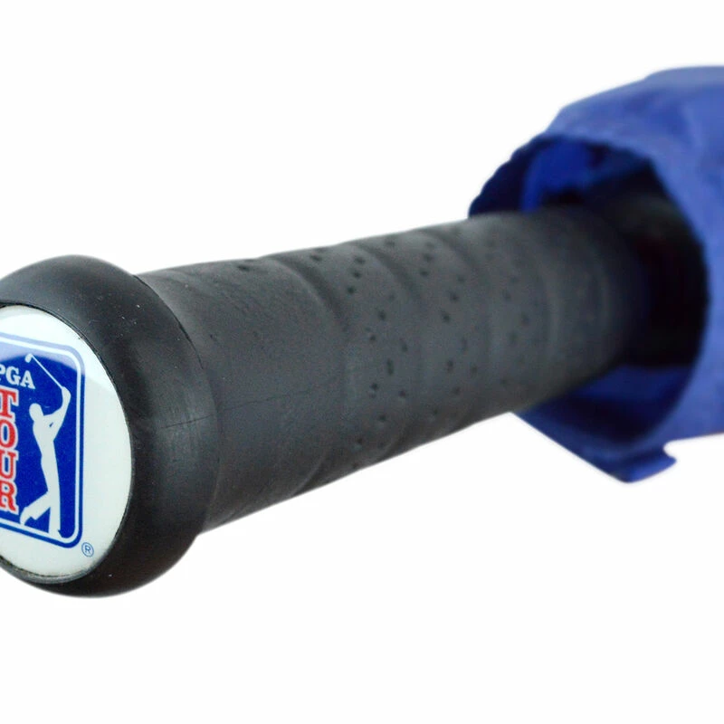 PGA Tour Mens White And Blue Lightweight Double Canopy Umbrella - Image 2