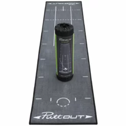 PuttOUT Grey Deluxe Golf Putting Mat