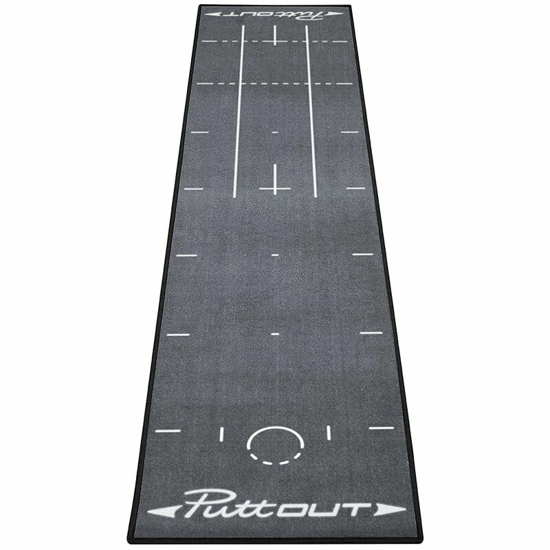 PuttOUT Grey Deluxe Golf Putting Mat - Image 4
