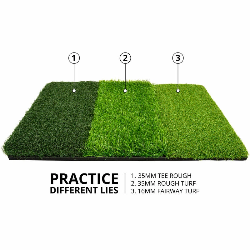 On Par Green Tri Turf Golf Mat - Image 2