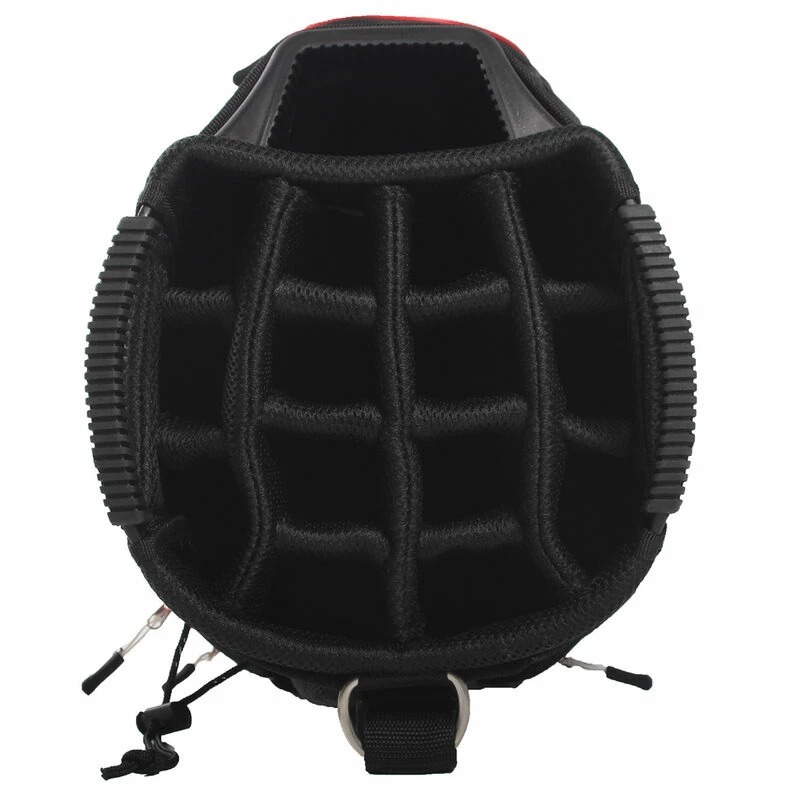 Fazer Mens Black And Red Lightweight Pro Tech-5 Golf Cart Bag - Image 4