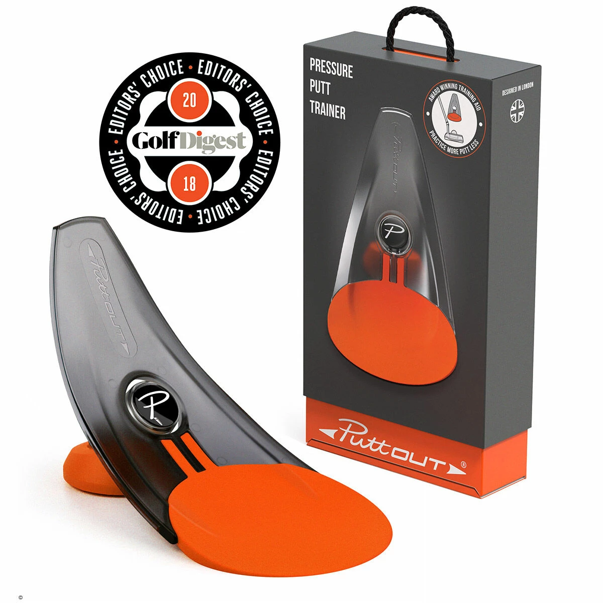 PuttOUT Mens Blue Pressure Putt Training Aid | American Golf 1 PuttOUT Mens Blue Pressure Putt Training Aid | American Golf