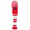 Fazer Red And White Pom Knitted Golf Driver Head Cover