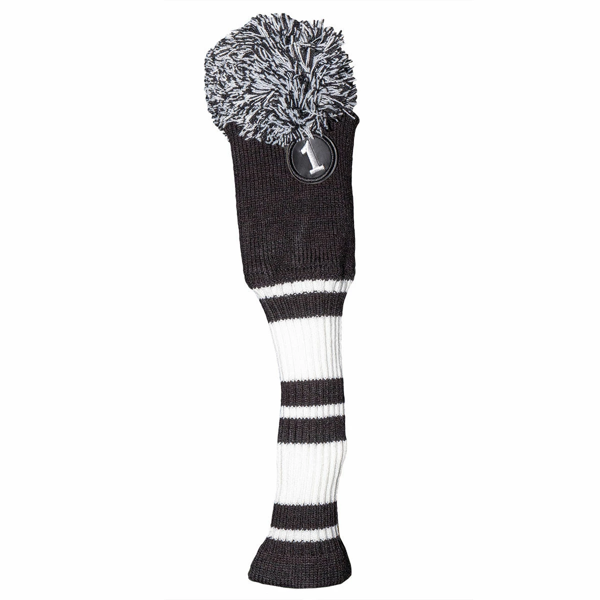 Fazer Black And White Pom Pom Knitted Golf Driver Head Cover | American Golf