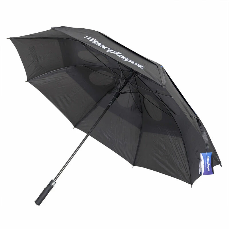 MacGregor Mens Black And Royal Blue Lightweight Mac Tec Dual Canopy Umbrella | American Golf - Image 2