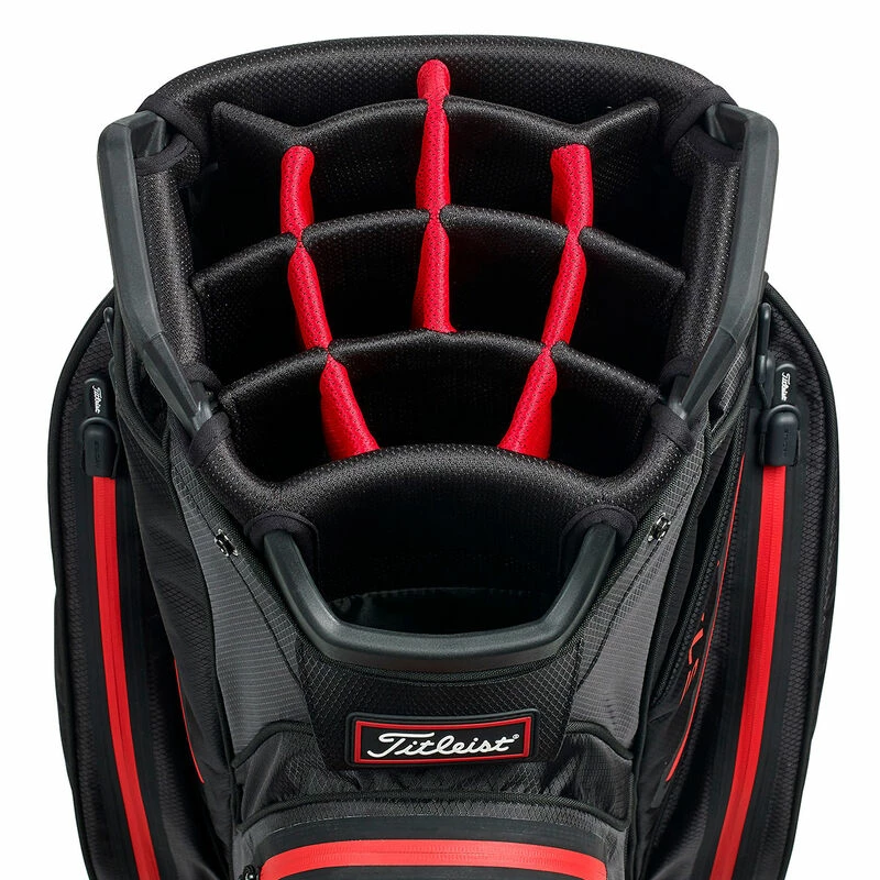 Titleist Black And Red StaDry Golf Cart Bag - Image 3