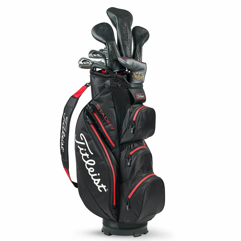 Titleist Black And Red StaDry Golf Cart Bag - Image 4