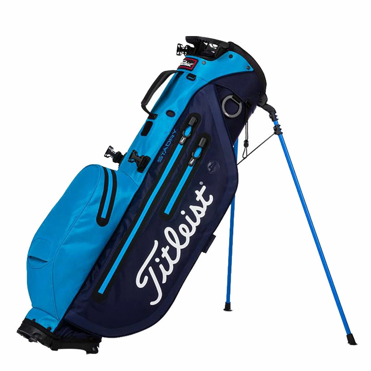 Titleist Navy And Process Blue Waterproof Players 4 StaDry Golf Stand Bag