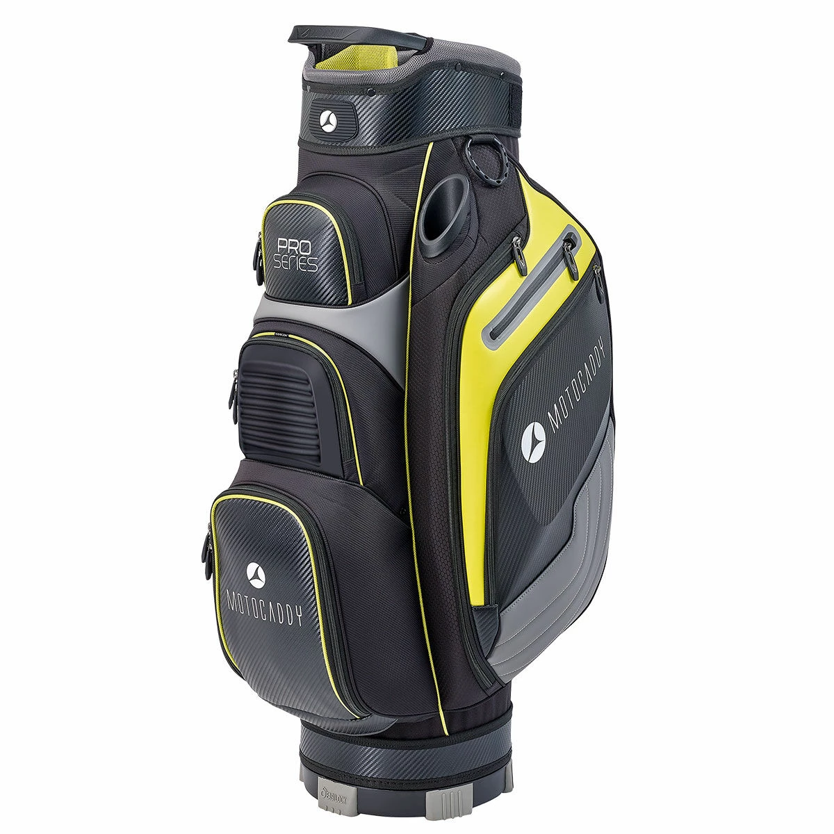 Motocaddy Mens Black And Yellow Pro-Series Golf Cart Bag 2020