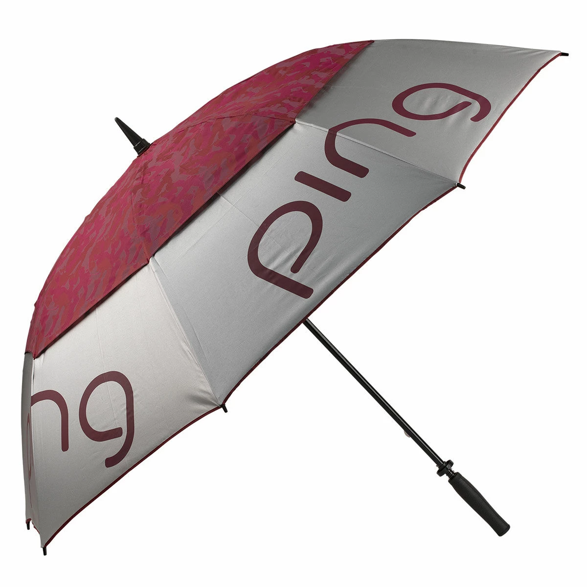 Ping Silver And Dark Red Umbrella 1 Ping Silver And Dark Red Umbrella
