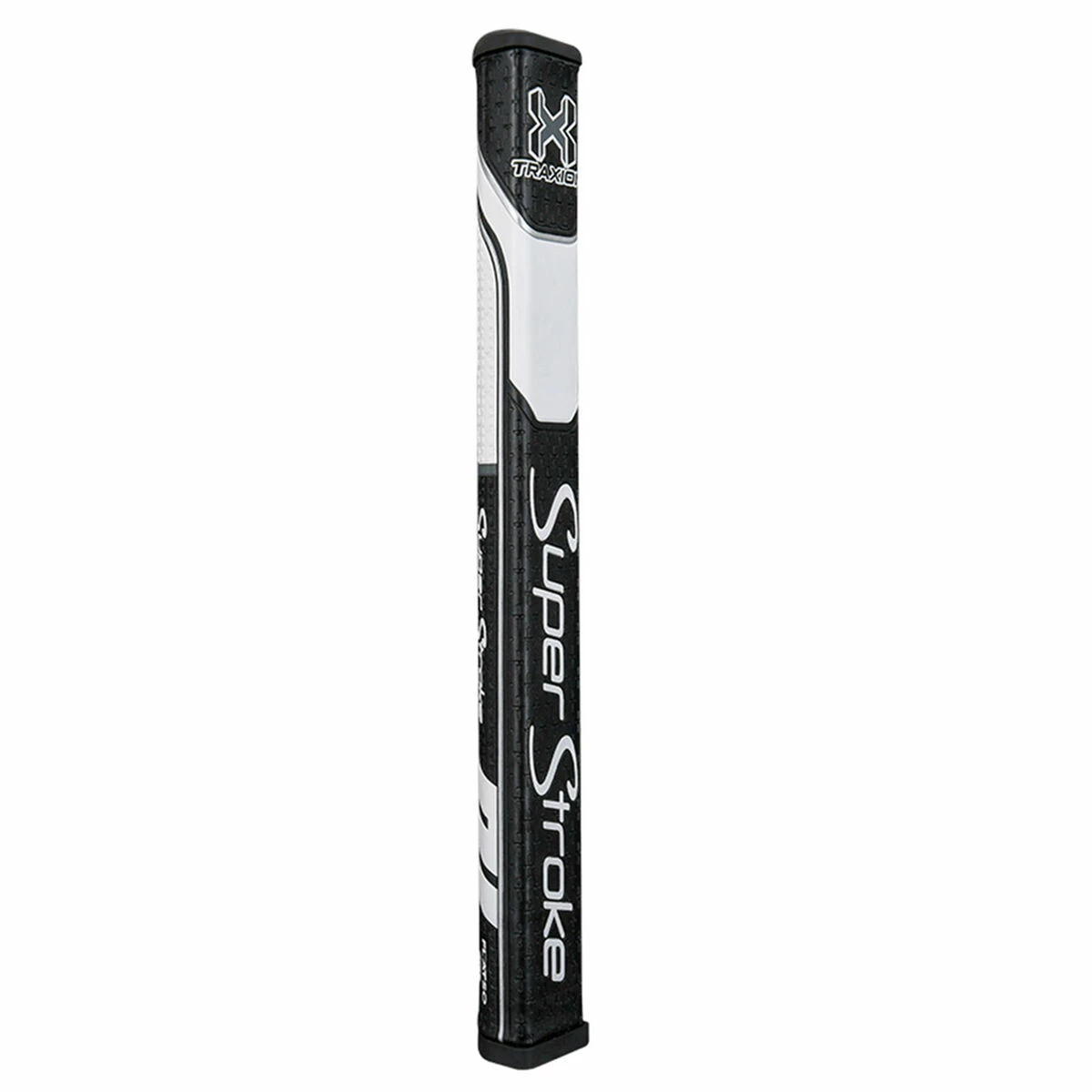 SuperStroke Black And White Embossed Stylish Traxion Flatso 2.0 Golf Putter Grip