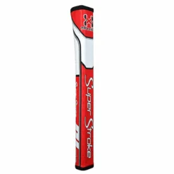 SuperStroke Red And White Traxion Pistol GT 2.0 Golf Putter Grip