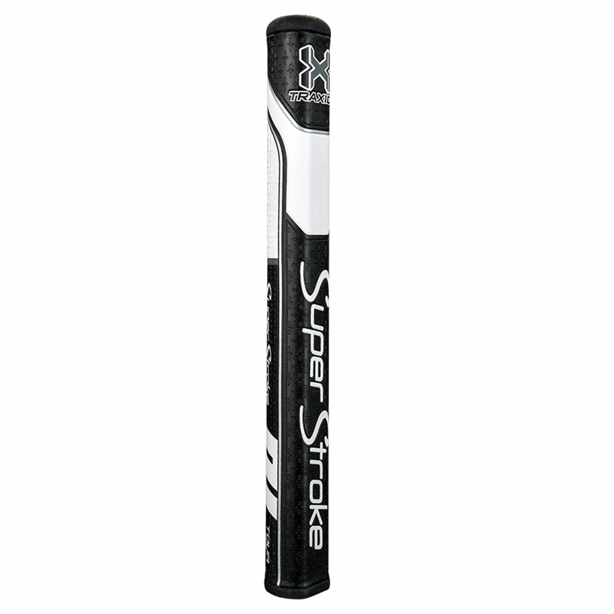 SuperStroke Black And White Traxion Tour Mid Slim 2.0 Golf Putter Grip