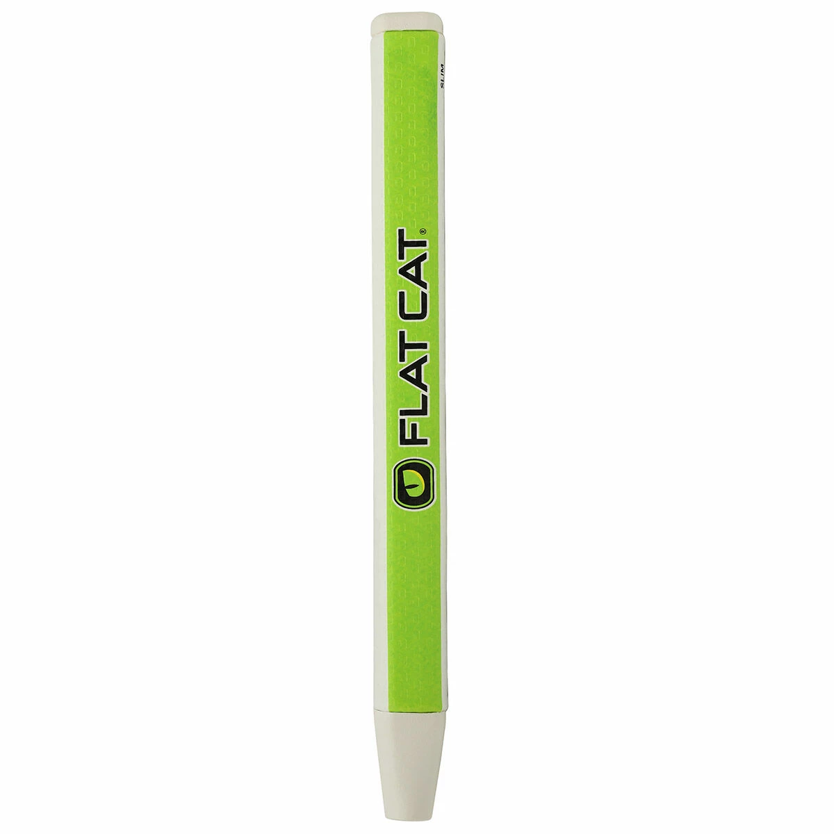 Flat Cat White And Lime Green Lightweight Original Slim Golf Putter Grip