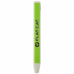 Flat Cat White And Lime Green Lightweight Original Svelte Golf Putter Grip