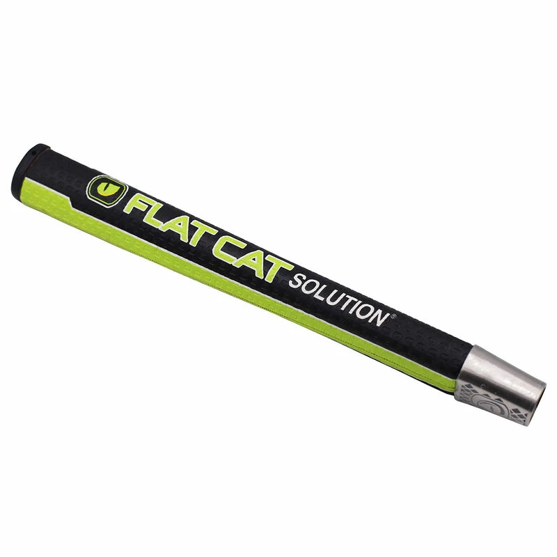 Flat Cat Black And Lime Green Solution Svelte Golf Putter Grip - Image 2