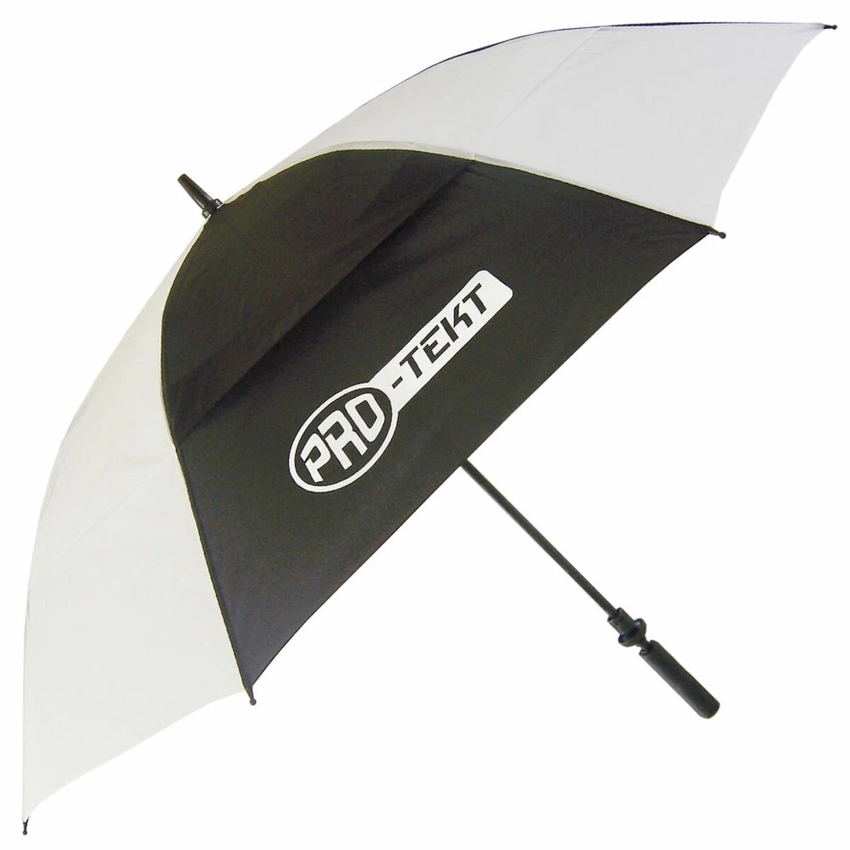 PRO TEKT Pro-Tekt Mens White And Black Lightweight Auto-Open Umbrella