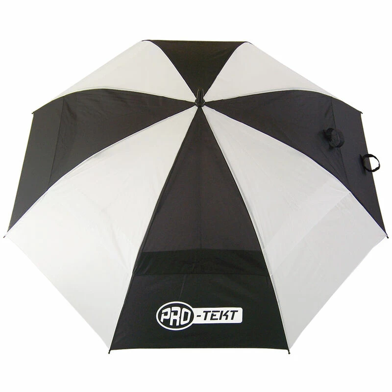 PRO TEKT Pro-Tekt Mens White And Black Lightweight Auto-Open Umbrella - Image 2