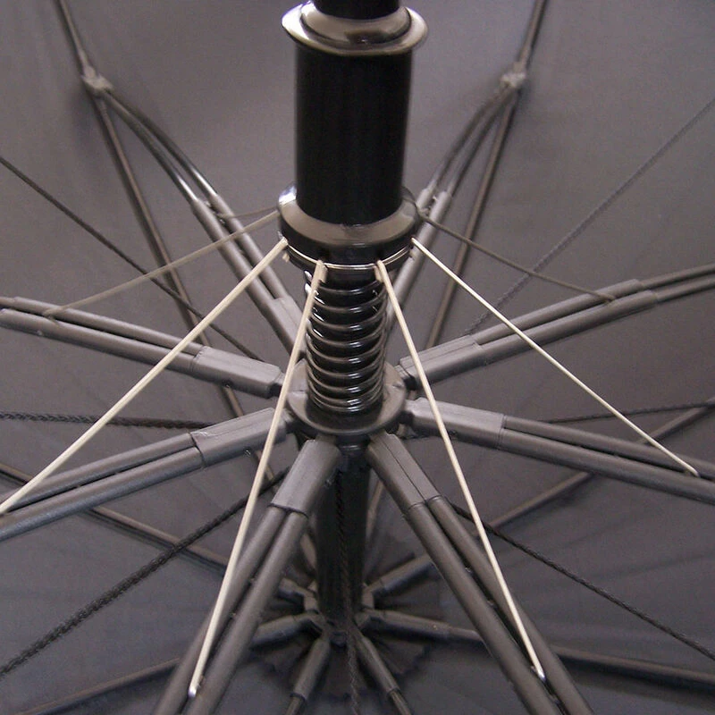 PRO TEKT Pro-Tekt Mens White And Black Lightweight Auto-Open Umbrella - Image 4