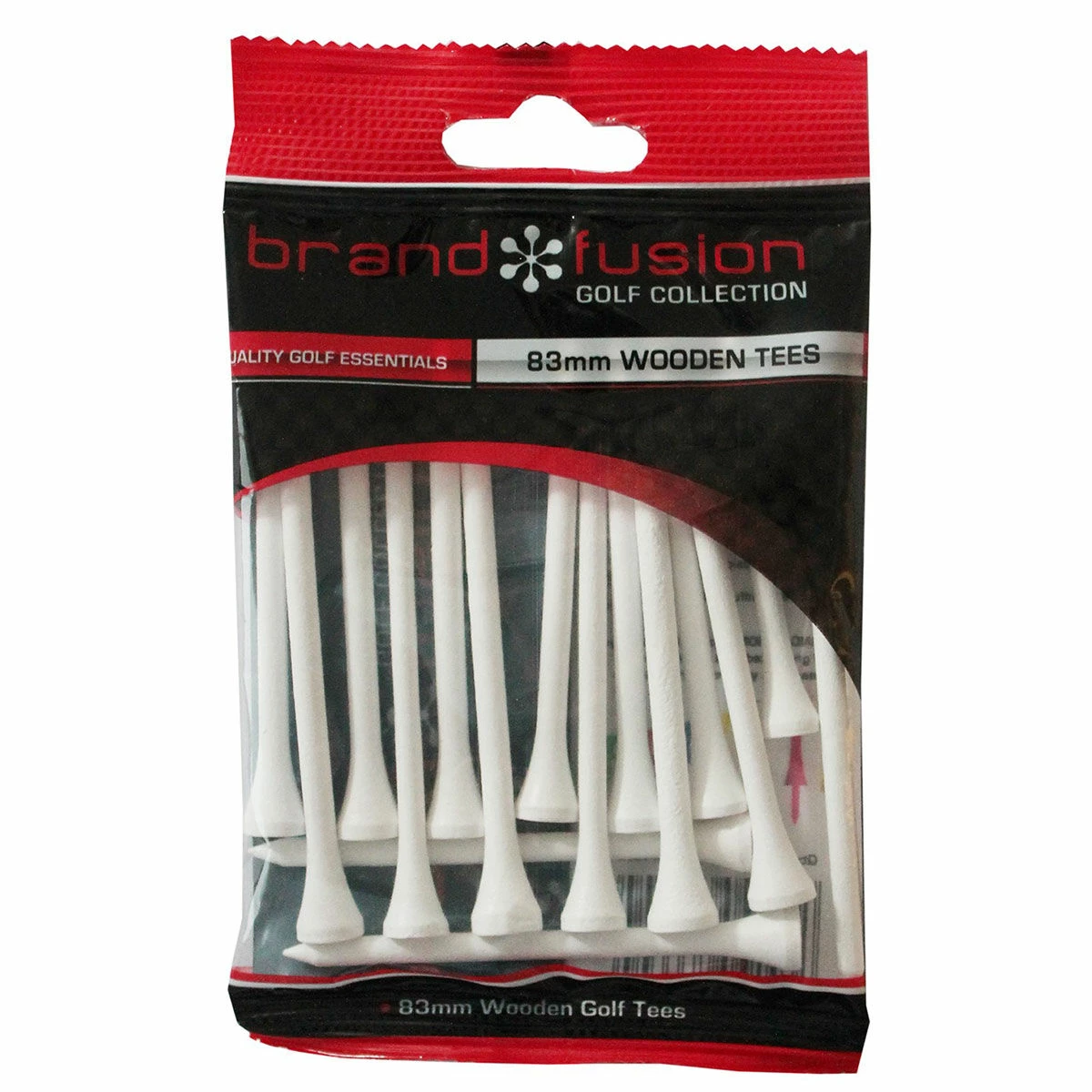 Brand Fusion BrandFusion White Pack Of 15 Wooden Golf Tees
