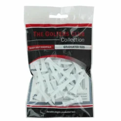 Brand Fusion The Golfers Club White Pack Of 25 Step Height Golf Tees