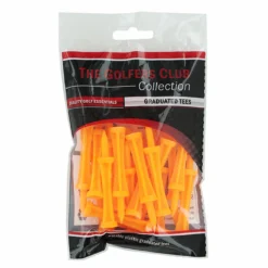 Brand Fusion BrandFusion Neon Orange Golfers Club Step Pack Of 20 Height Golf Tees