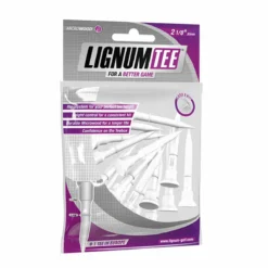 Lignum White Composite Wooden Tees 16 Pack